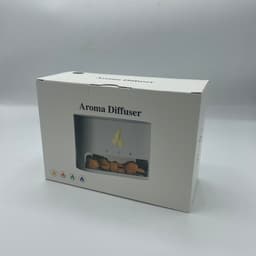 White Blaze Aroma Diffuser - Himalayan Salt Chamber - USB-C - Flame Effect (Salt included) – image 4