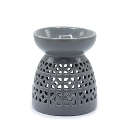 Classic Oil Burner - Morrocan Cutout - Grey – image 1