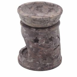 Small Soapstone Oil Burner 8cm - Sun & Stars – image 4