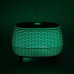 Futuristic Ribbed Aroma Diffuser with Colour-Changing Light – image 9