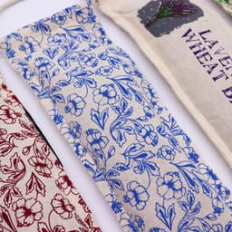 Natural Cotton Wheat Bags - Blue – image 3