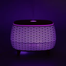 Futuristic Ribbed Aroma Diffuser with Colour-Changing Light – image 11