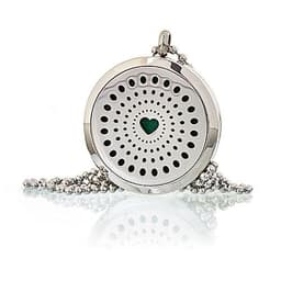 Aromatherapy Diffuser Necklace - Diamonds Heart 30mm – image 5