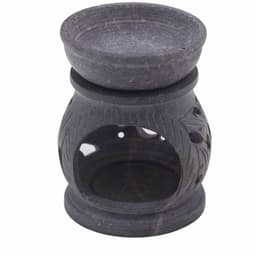 Small Soapstone Oil Burner 8cm - Om – image 3