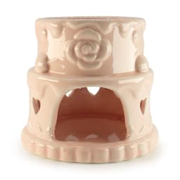 Ceramic Cake Oil Burner - Hearts - Pink – image 1