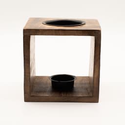 Large Square Mango Wood Oil Burner - Moon Goddess – image 4