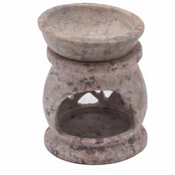 Small Soapstone Oil Burner 8cm - Three Moon Pentagon – image 4