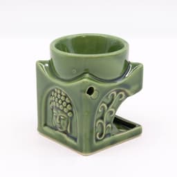 Square Buddha Burner - Dark Jade – image 2