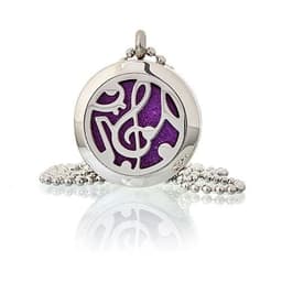 Aromatherapy Diffuser Necklace - Music Notes 25mm – image 1