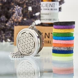 Aromatherapy Diffuser Necklace - Flower of Life 30mm – image 2