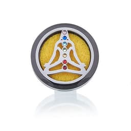Car Diffuser Kit - Pewter Yoga Chakra - 30mm – image 3