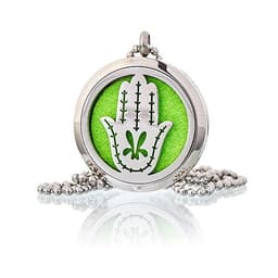 Aromatherapy Diffuser Necklace - Hand of Fatima 30mm – image 1
