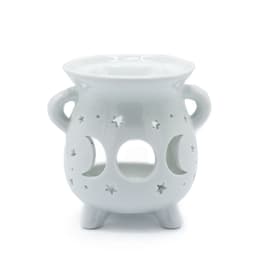 Cauldron Oil Burner - Moon Phase - White – image 1