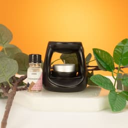 Ceramic Zen Oil Burner - Small Classic - Matt Black – image 2