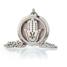 Aromatherapy Diffuser Necklace - Hand of Fatima 30mm – image 4