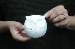 Classic White Oil Burner - Short Owl – image 2