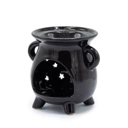 Cauldron Oil Burner - Moon & Stars - Black – image 2