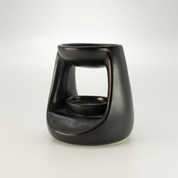 Ceramic Zen Oil Burner - Small Classic - Matt Black – image 3