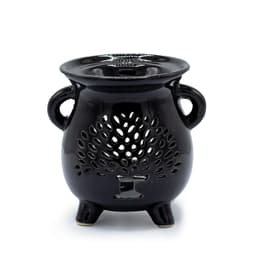 Cauldron Oil Burner - Tree of Life - Black – image 1
