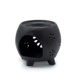 Squat Pot Oil Burner Flower Burst - Matt Black – image 2
