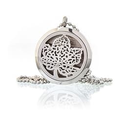 Aromatherapy Diffuser Necklace - Leaf 30mm – image 5