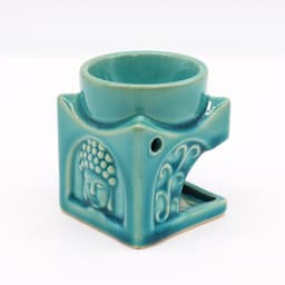 Square Buddha Burner - Soft Turquoise – image 2