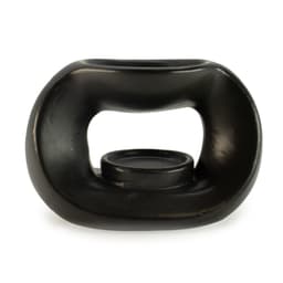 Ceramic Zen Oil Burner - Oval Pebble - Matt Black – image 2