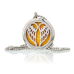 Aromatherapy Diffuser Necklace - Angel Wings 30mm – image 1