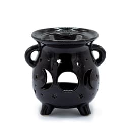 Cauldron Oil Burner - Moon Phase - Black – image 1
