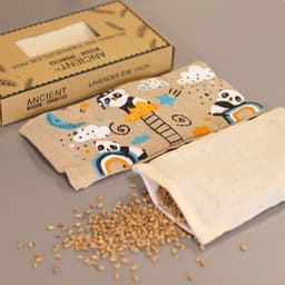 Lavender Natural Cotton and Juco Eye Pillow in Gift Box - Sleepy Panda – image 6