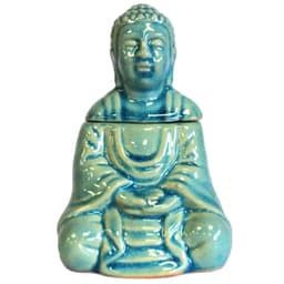 Sitting Buddha Oil Burner - Blue – image 4