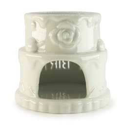 Ceramic Cake Oil Burner - HAPPY BIRTHDAY - White – image 1