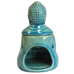 Sitting Buddha Oil Burner - Blue – image 5