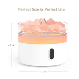 Himalayan Salt Aroma Diffuser - Night Light - USB-C - Flame Effect ( salt included) – image 3