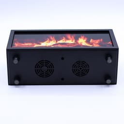 Flame Effect Aroma Diffuser with Birdsound - Black USB - Colour Change – image 5