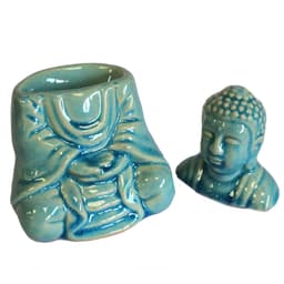 Sitting Buddha Oil Burner - Blue – image 6