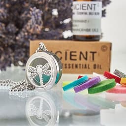 Aromatherapy Diffuser Necklace - Dragonfly 25mm – image 1