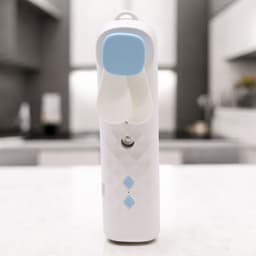 White Nano Mist Face Fan & Spray - USB chargable – image 2