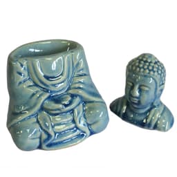 Sitting Buddha Oil Burner - Blue – image 3