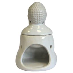 Sitting Buddha Oil Burner - White – image 2