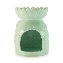 Ceramic Sunflower Oil Burner - Pastel Green – image 5