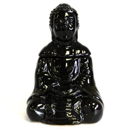 Sitting Buddha Oil Burner - Black – image 1