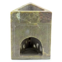 Triangle Soapstone Oil Burner 11x9cm - Elephant – image 2