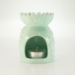 Ceramic Sunflower Oil Burner - Pastel Green – image 2