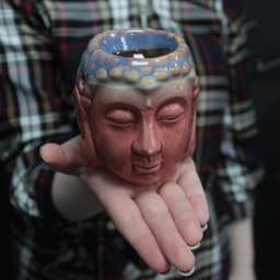 Buddha Oil Burner - Rose & Teal – image 3