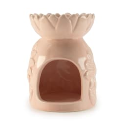 Ceramic Sunflower Oil Burner - Pastel Pink – image 1