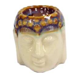 Buddha Oil Burner - Ivory & Mint – image 1