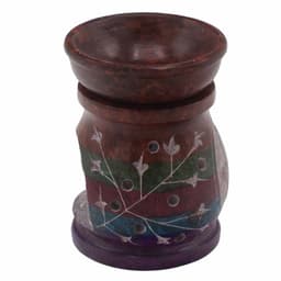 Soapstone Oil Burner 10cm - Hamsa - Five Colours – image 4