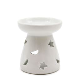 Sm Classic White Oil Burner - Moon & Star – image 1